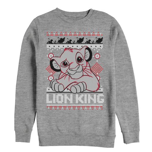 Men’s Lion King Ugly Christmas Simba Sweatshirt