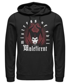 Men’s Maleficent Mistress of All Evil Airbrush Silhouette Pull Over Hoodie