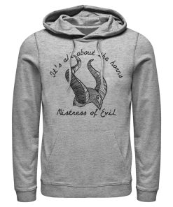 Men’s Maleficent Mistress of All Evil All About Horns Pull Over Hoodie