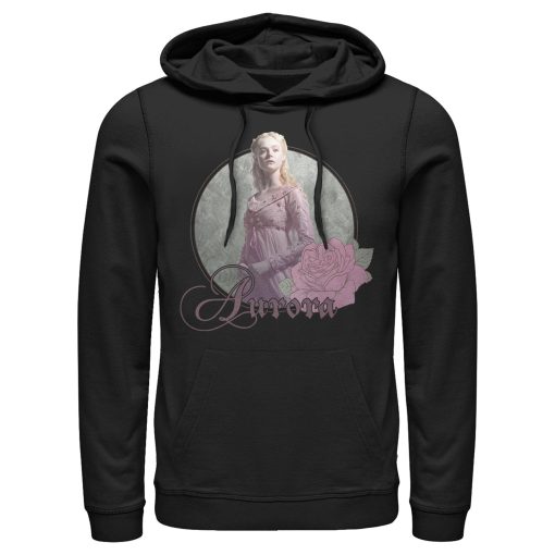 Men’s Maleficent Mistress of All Evil Aurora Portrait Pull Over Hoodie