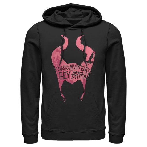 Men’s Maleficent Mistress of All Evil Curses Never End Pull Over Hoodie