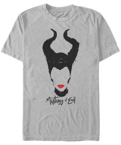 Men’s Maleficent Mistress of All Evil Lips No Eyes T-Shirt