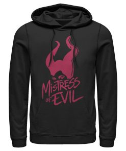 Men’s Maleficent Mistress of All Evil Marker Eyes Pull Over Hoodie