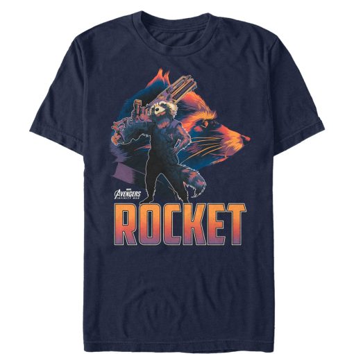 Men’s Marvel Avengers Avengers Infinity War Rocket Portrait T-Shirt