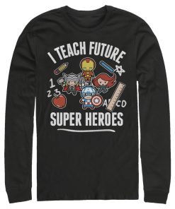 Men’s Marvel Avengers Classic I Teach Super Heroes Long Sleeve Shirt