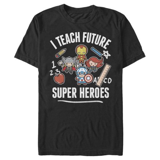 Men’s Marvel Avengers Classic I Teach Super Heroes T-Shirt