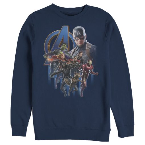 Men’s Marvel Avengers Endgame Captain America’s Team Sweatshirt