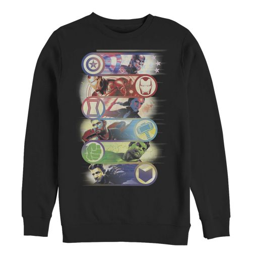 Men’s Marvel Avengers Endgame Hero Swipe Button Sweatshirt