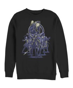 Men’s Marvel Avengers Endgame Heroine Collage Sweatshirt