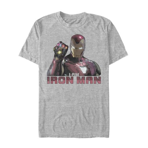 Men’s Marvel Avengers Endgame I Am Iron Man T-Shirt