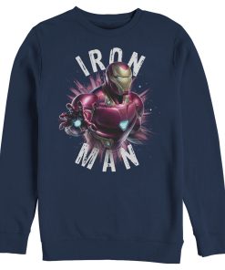 Men’s Marvel Avengers Endgame Iron Man Space Poster Sweatshirt