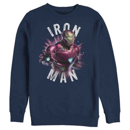 Men’s Marvel Avengers Endgame Iron Man Space Poster Sweatshirt