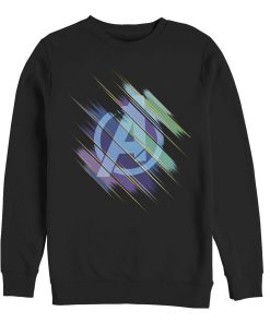Men’s Marvel Avengers Endgame Logo Glitch Streaks Sweatshirt