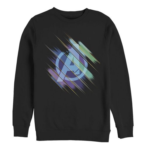 Men’s Marvel Avengers Endgame Logo Glitch Streaks Sweatshirt