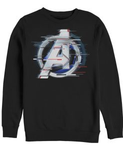 Men’s Marvel Avengers Endgame Logo Glitch Sweatshirt