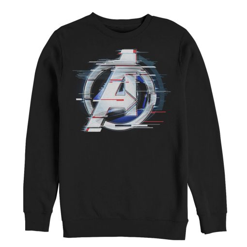 Men’s Marvel Avengers Endgame Logo Glitch Sweatshirt