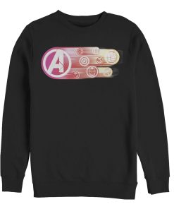 Men’s Marvel Avengers Endgame Logo Swipe Button Sweatshirt