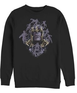 Men’s Marvel Avengers Endgame Thanos Inkblot Frame Sweatshirt
