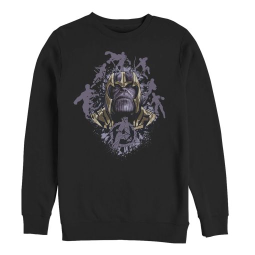 Men’s Marvel Avengers Endgame Thanos Inkblot Frame Sweatshirt