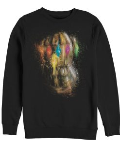 Men’s Marvel Avengers Endgame Thanos Spray Paint Glove Sweatshirt
