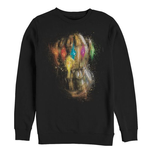 Men’s Marvel Avengers Endgame Thanos Spray Paint Glove Sweatshirt