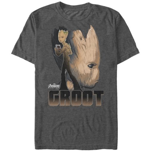 Men’s Marvel Avengers Infinity War Groot Profile T-Shirt