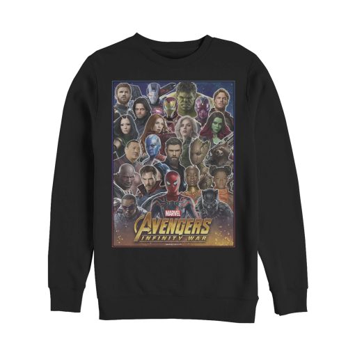 Men’s Marvel Avengers Infinity War Hero Collage Sweatshirt