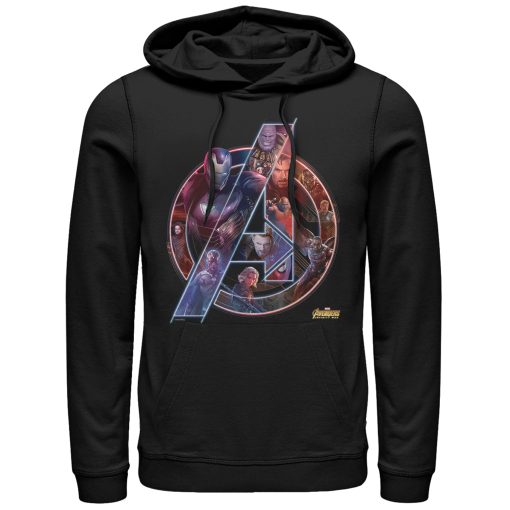 Men’s Marvel Avengers Infinity War Logo Pull Over Hoodie