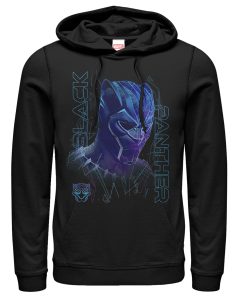 Men’s Marvel Black Panther 2018 3D Pattern Pull Over Hoodie