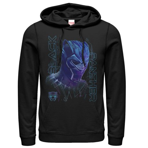 Men’s Marvel Black Panther 2018 3D Pattern Pull Over Hoodie