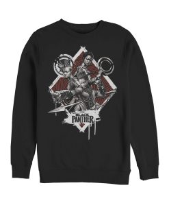 Men’s Marvel Black Panther 2018 Warrior Trio Sweatshirt