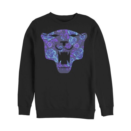 Men’s Marvel Black Panther Floral Print Sweatshirt