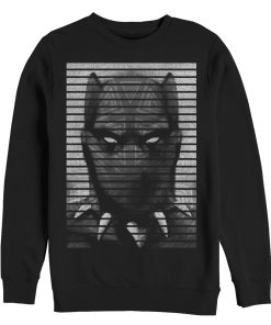 Men’s Marvel Black Panther Striped Profile Sweatshirt