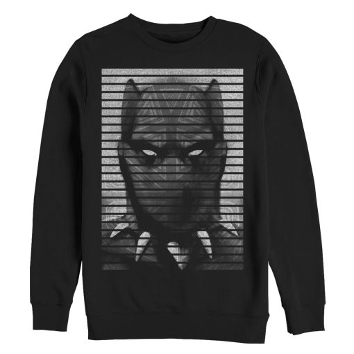 Men’s Marvel Black Panther Striped Profile Sweatshirt