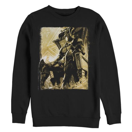 Men’s Marvel Black Panther Throne Sweatshirt