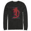 Men’s Marvel Black Widow Avenger Logo Long Sleeve Shirt