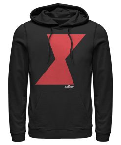 Men’s Marvel Black Widow Bold Hourglass Pull Over Hoodie