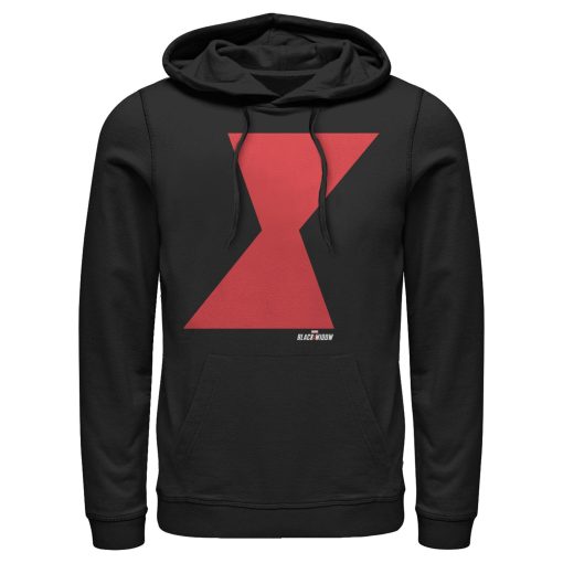 Men’s Marvel Black Widow Bold Hourglass Pull Over Hoodie