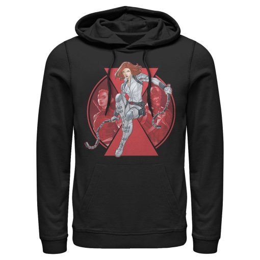 Men’s Marvel Black Widow Family Circle Pull Over Hoodie