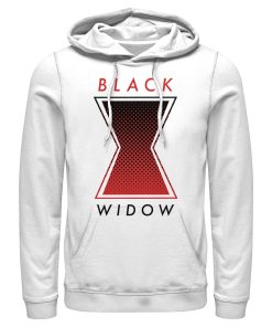 Men’s Marvel Black Widow Gradient Logo Pull Over Hoodie
