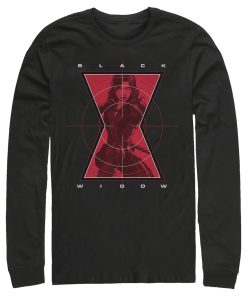 Men’s Marvel Black Widow Hero Target Long Sleeve Shirt
