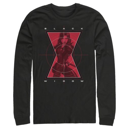 Men’s Marvel Black Widow Hero Target Long Sleeve Shirt