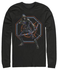 Men’s Marvel Black Widow Taskmaster Target Long Sleeve Shirt