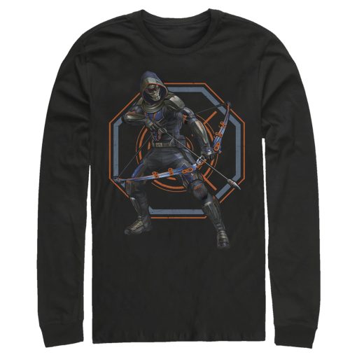 Men’s Marvel Black Widow Taskmaster Target Long Sleeve Shirt