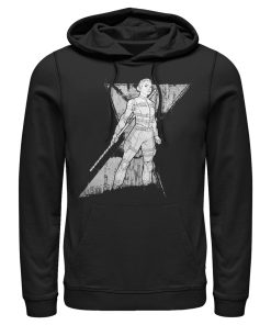 Men’s Marvel Black Widow Yelena Grunge Pull Over Hoodie