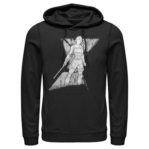 Men’s Marvel Black Widow Yelena Grunge Pull Over Hoodie