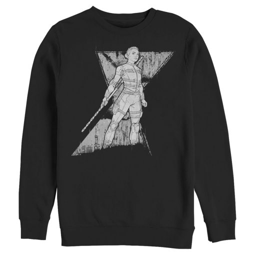 Men’s Marvel Black Widow Yelena Grunge Sweatshirt