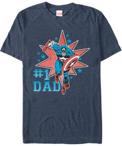 Men’s Marvel Captain America 1 Dad T-Shirt