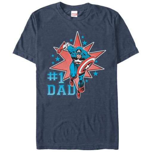 Men’s Marvel Captain America 1 Dad T-Shirt