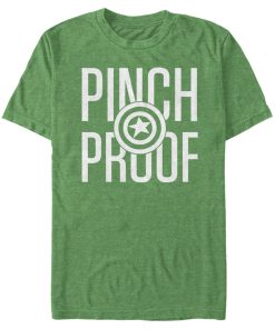 Men’s Marvel Captain America Shield Pinch Proof St. Patrick’s T-Shirt